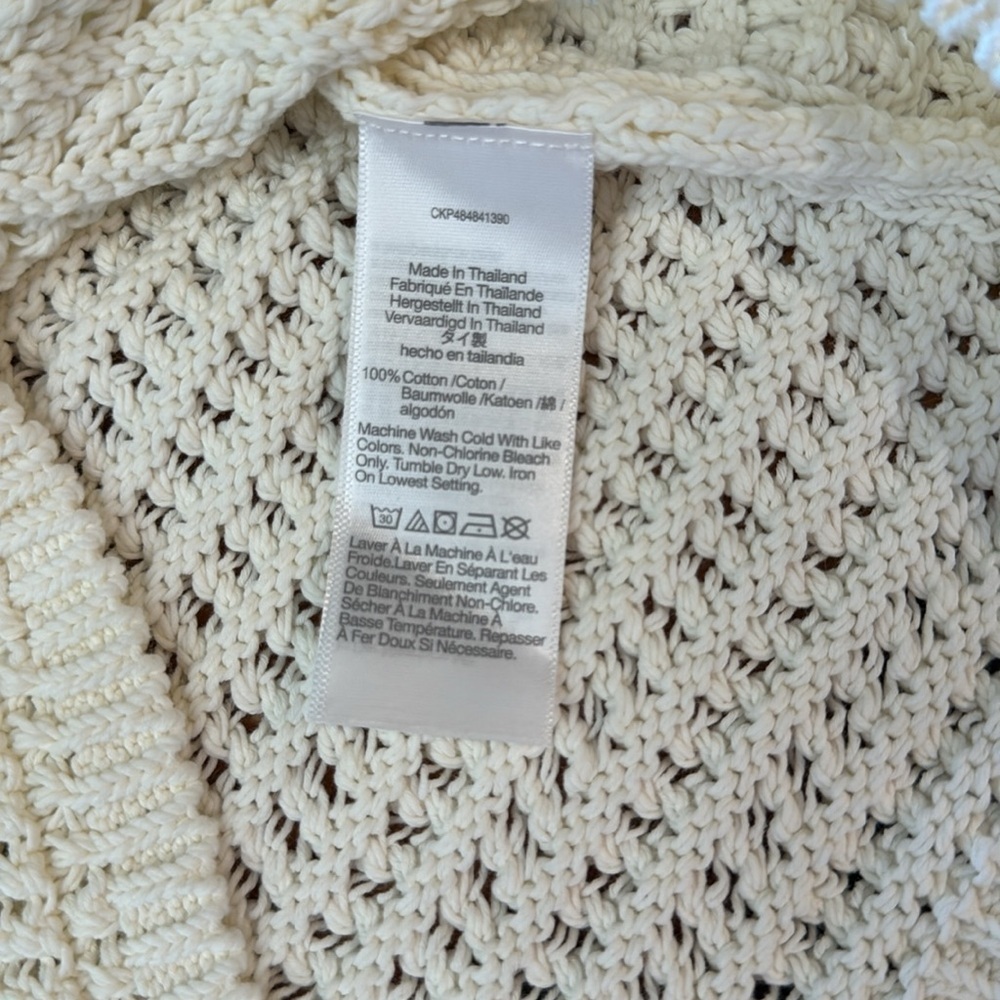 Cream Crochet Knit Tank NWT - Picture 11 of 13